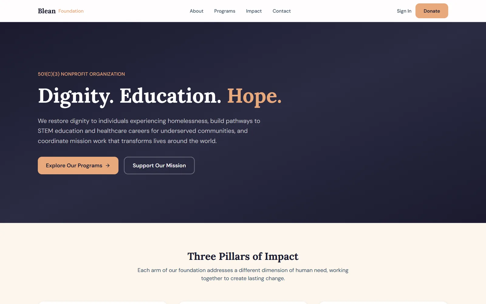Blean Foundation home page
